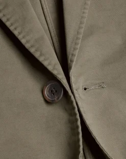 Coats & Jackets|Blazers<Charles Tyrwhitt Cotton Stretch Garment Dyed Jacket - Olive Green