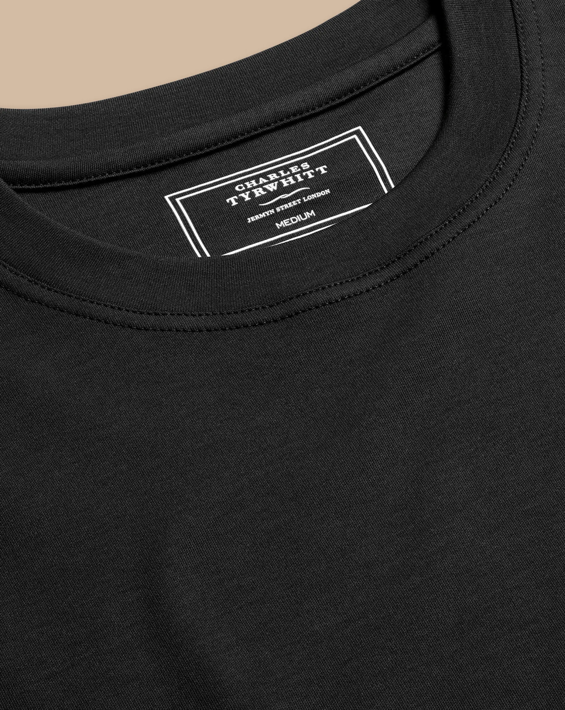 t-shirts<Charles Tyrwhitt Cotton Tyrwhitt T-Shirt - Black