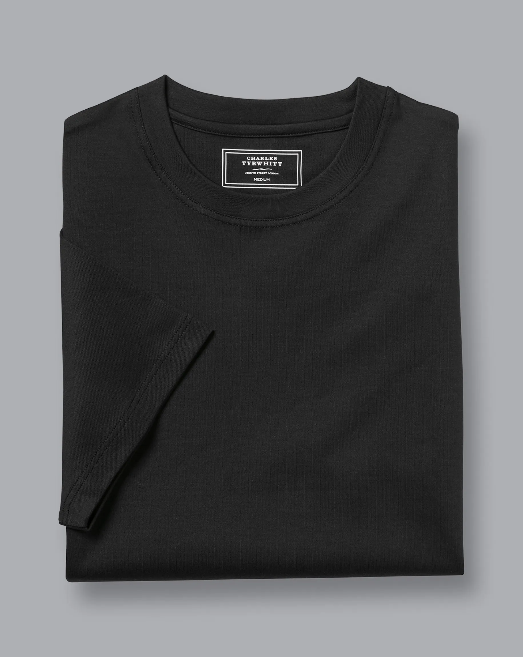 t-shirts<Charles Tyrwhitt Cotton Tyrwhitt T-Shirt - Black