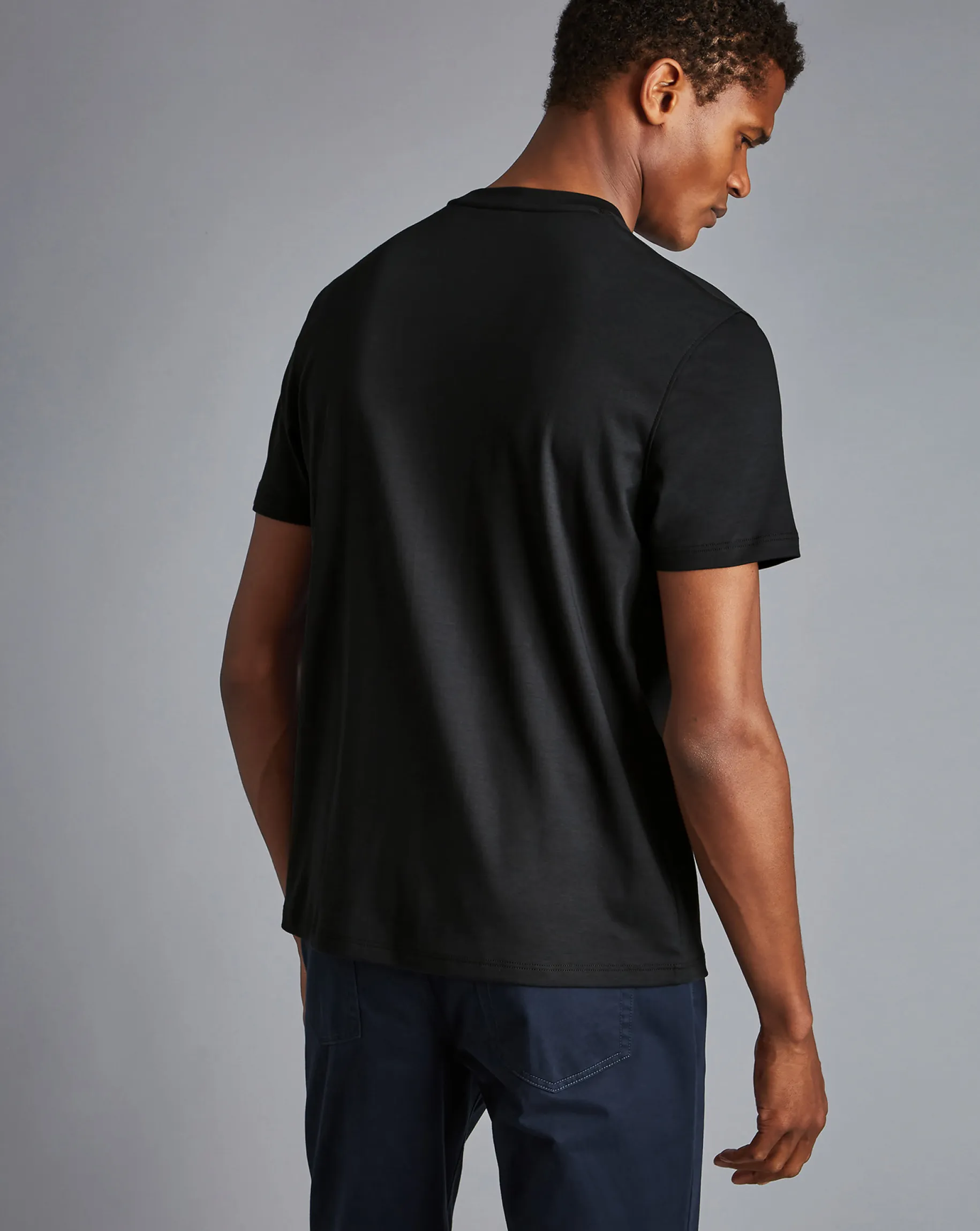 t-shirts<Charles Tyrwhitt Cotton Tyrwhitt T-Shirt - Black