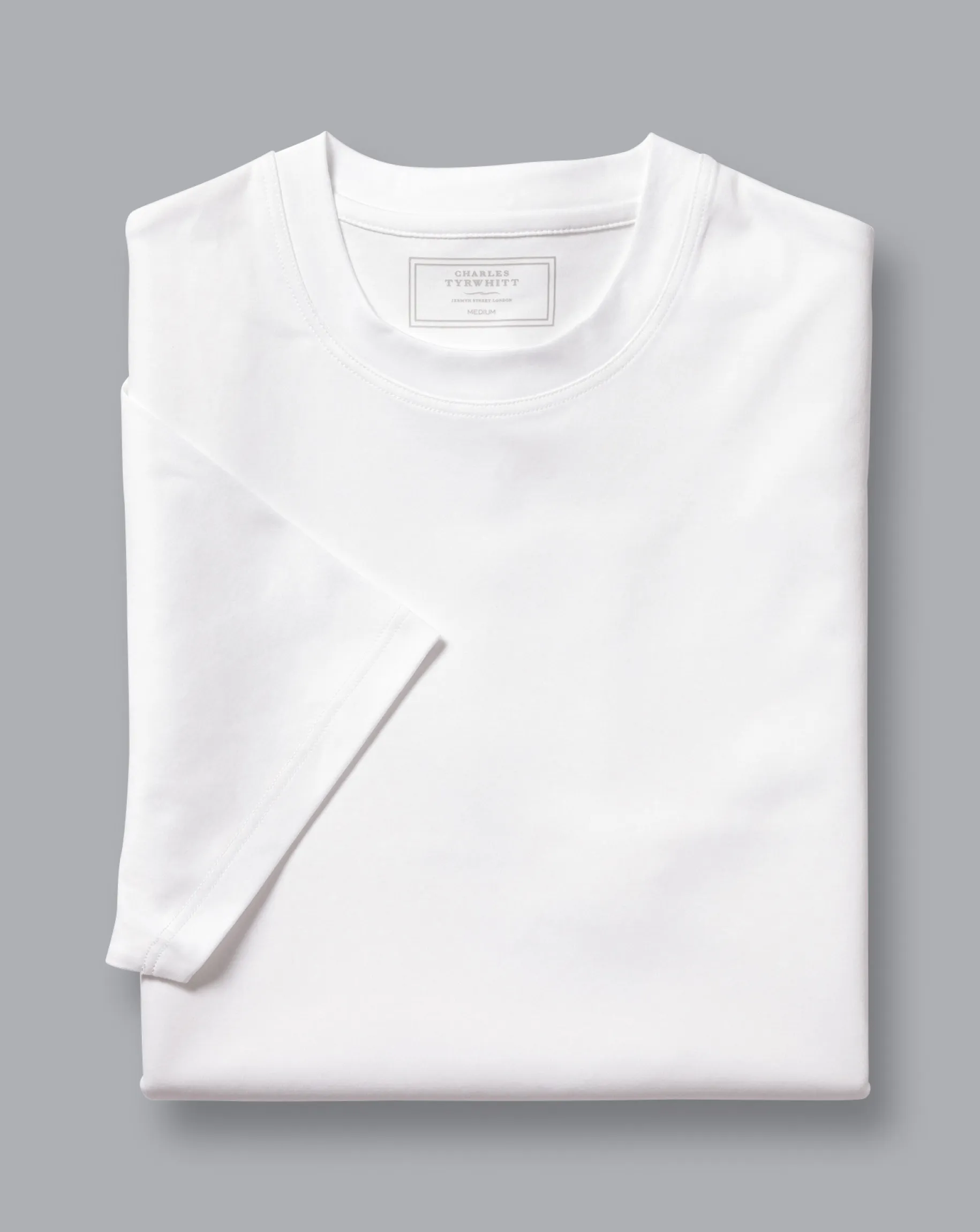 t-shirts|White Shirts<Charles Tyrwhitt Cotton Tyrwhitt T-Shirt - White