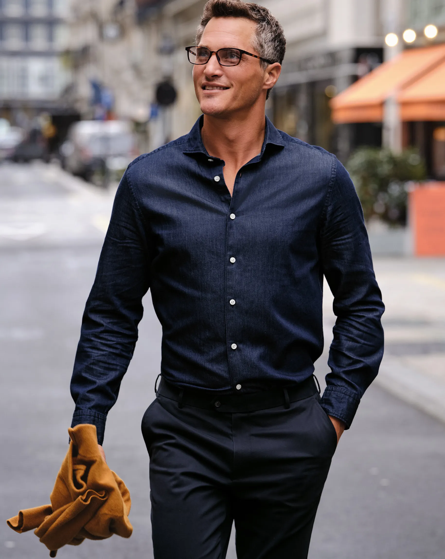 Casual Shirts|S<Charles Tyrwhitt Denim Shirt - Denim Blue
