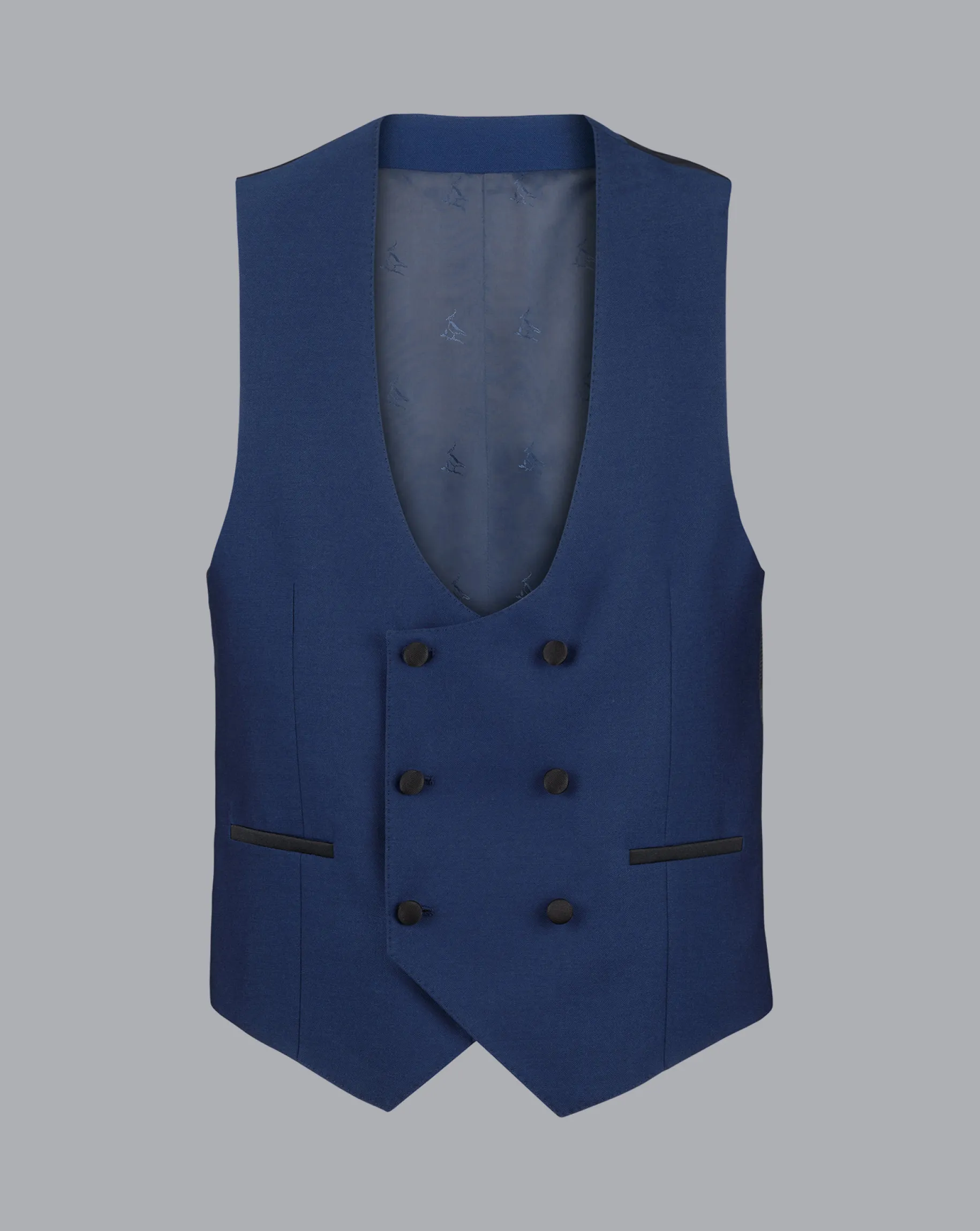 Vests<Charles Tyrwhitt Dinner Suit Vest - Royal Blue