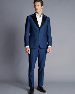 Vests<Charles Tyrwhitt Dinner Suit Vest - Royal Blue