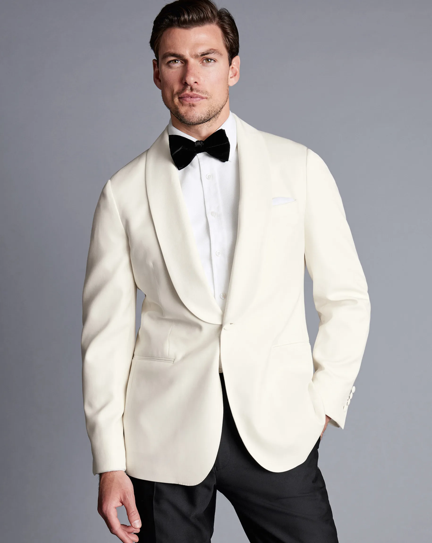 Black Tie|Wedding<Charles Tyrwhitt Dinnerwear Jacket - Ivory