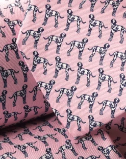 Accessories<Charles Tyrwhitt Dog With A Bone Print Silk Tie - Pink