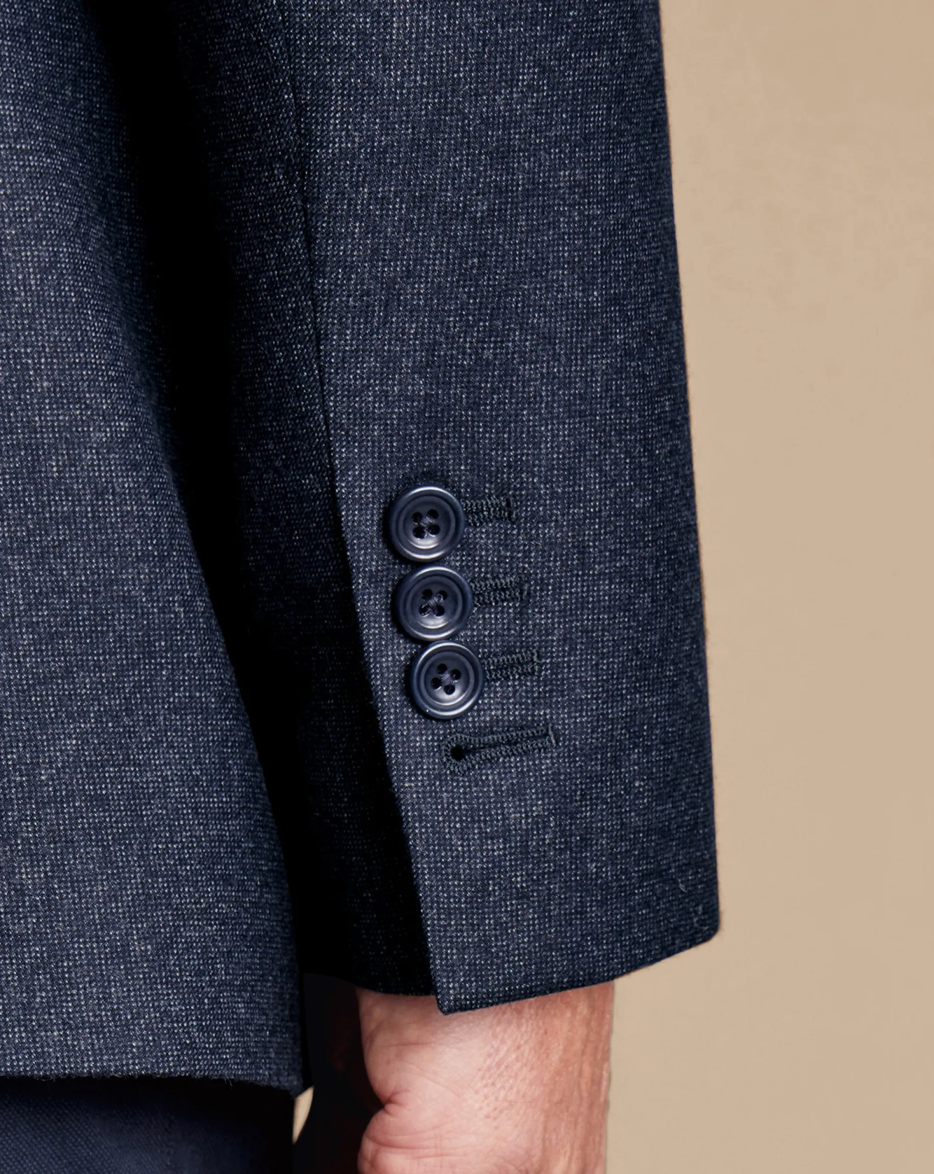 Suit Jackets<Charles Tyrwhitt Double Breasted Italian Pindot Suit Jacket - Denim Blue