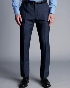 Suit Pants|Pants & Shorts<Charles Tyrwhitt End On End Ultimate Performance Suit Pants - Ink Blue