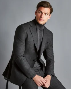 Suit Jackets<Charles Tyrwhitt End-on-End Ultimate Performance Suit Jacket - Charcoal Gray Charcoal Grey