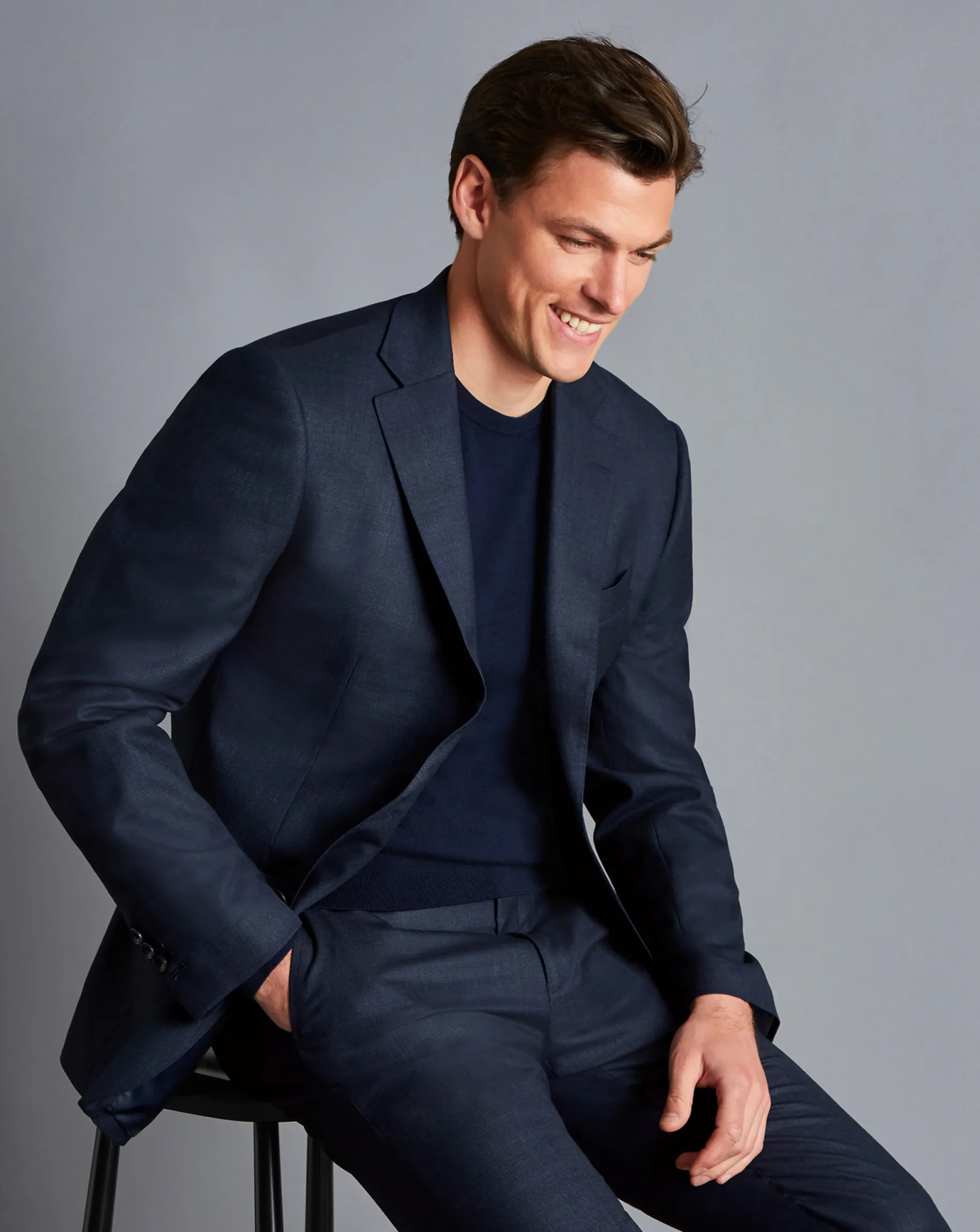 Suit Pants<Charles Tyrwhitt End-on-End Ultimate Performance Suit Pants - Navy