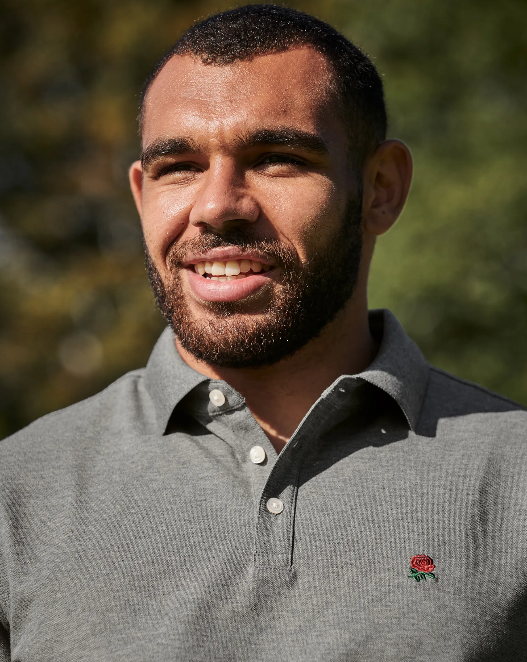 Shirt Sale|Polos<Charles Tyrwhitt England Rugby Pique Polo - Grey Marl