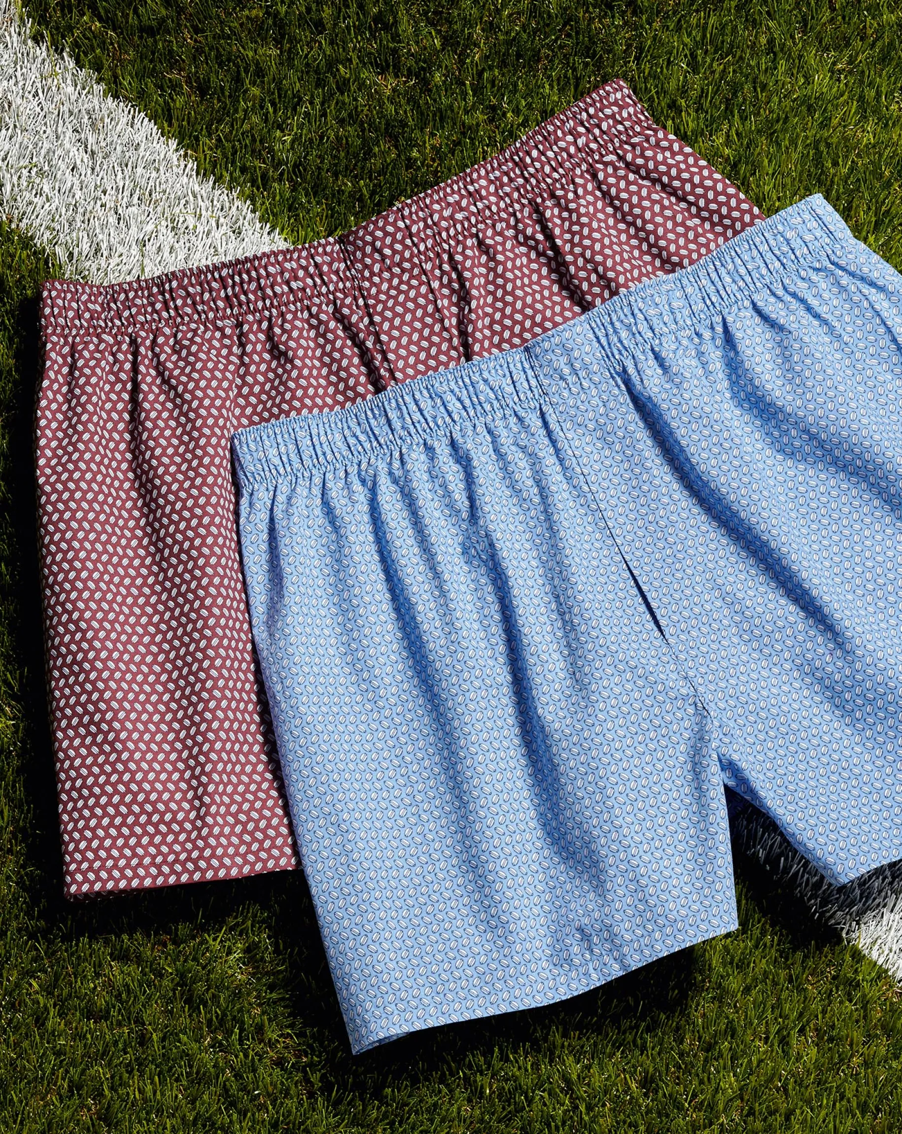 Accessories<Charles Tyrwhitt England Rugby Woven Boxers - Wine Wine Red
