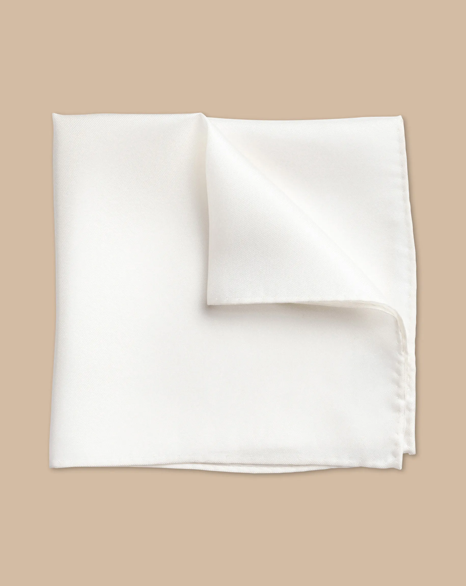 Black Tie|Pocket Squares<Charles Tyrwhitt Evening Silk Pocket Square - White