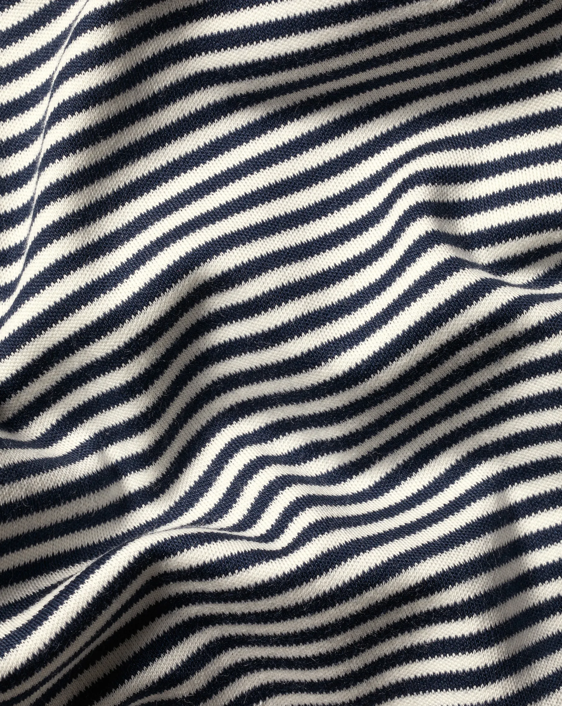 Shirt Sale|Polos<Charles Tyrwhitt Fine Stripe Jersey Polo - Navy & Ecru Navy & Ecru