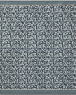 Accessories<Charles Tyrwhitt Floral Print Silk Pocket Square - Atlantic Green