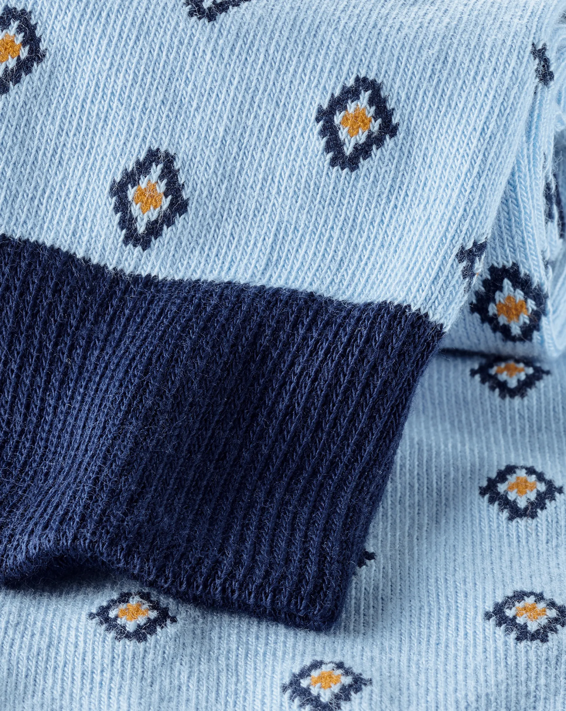 Socks<Charles Tyrwhitt Geo Socks - Blue Sky