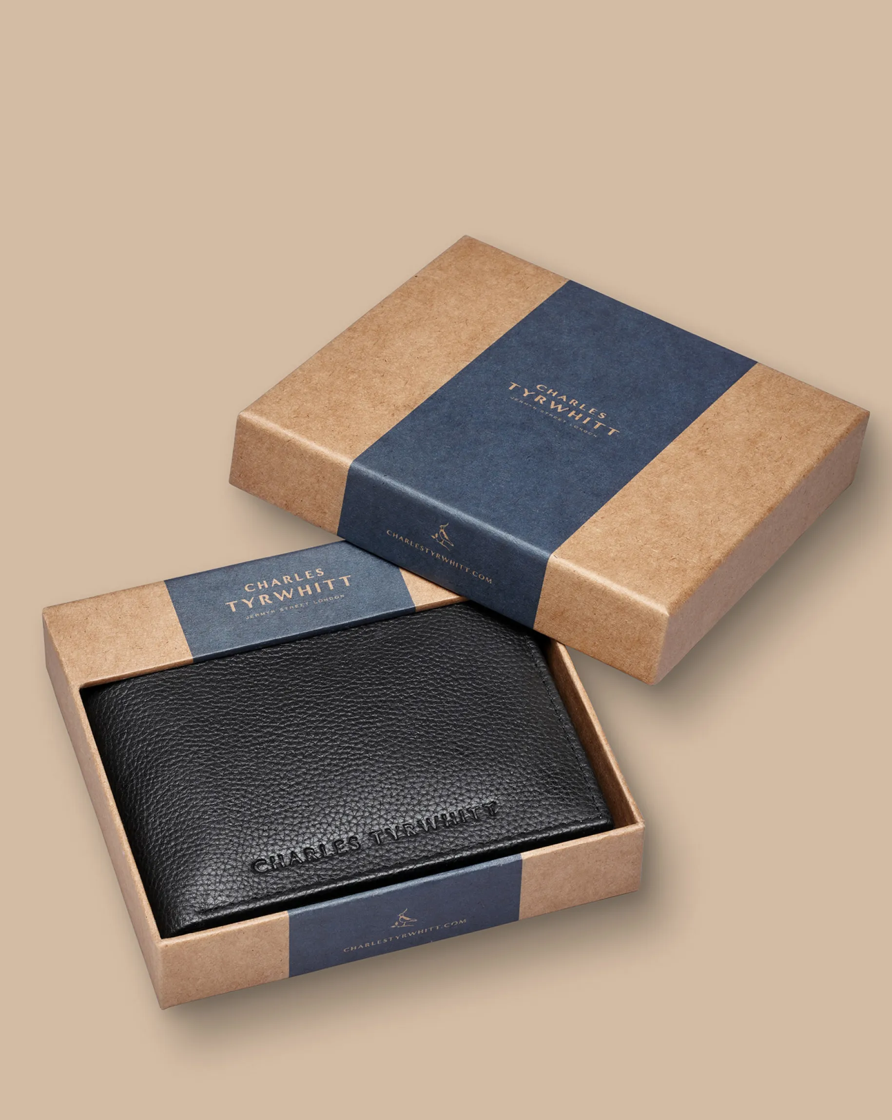 Leather Goods<Charles Tyrwhitt Grain Leather Wallet - Black