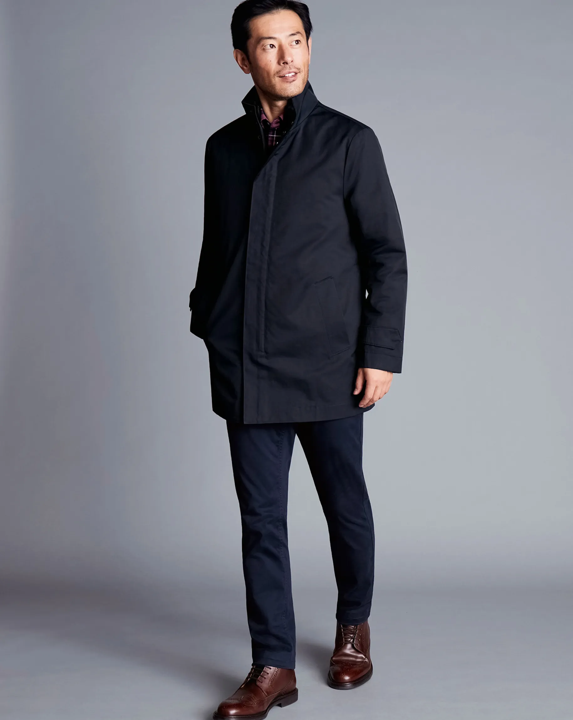 Coats|Casual Jackets<Charles Tyrwhitt 3-In-1 Rain Mac - Navy