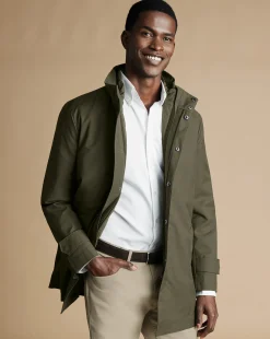 Coats|Raincoats<Charles Tyrwhitt 3-In-1 Rain Mac - Green Olive