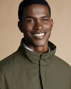 Coats|Raincoats<Charles Tyrwhitt 3-In-1 Rain Mac - Green Olive