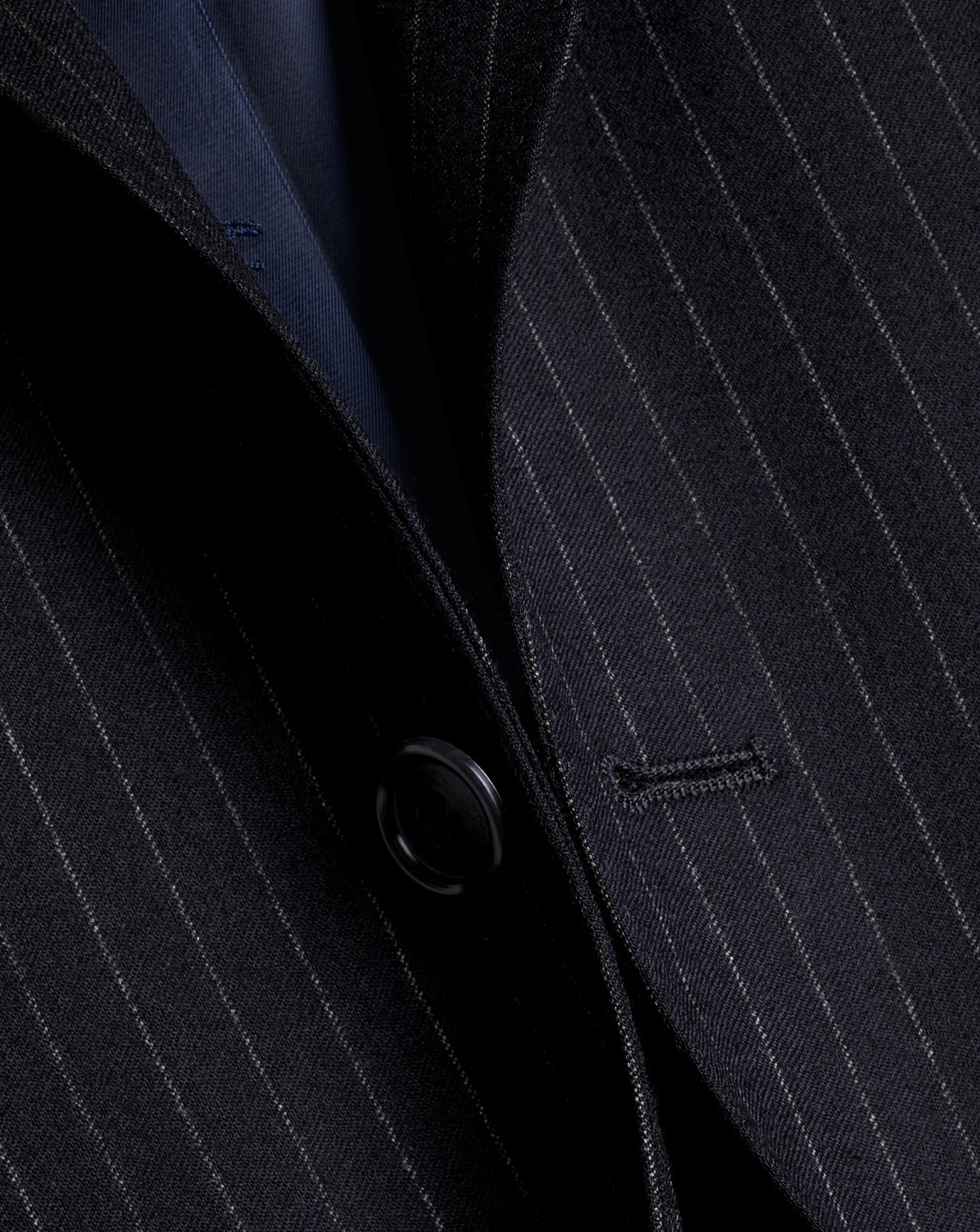 Suit Jackets|Blazers<Charles Tyrwhitt Italian Flannel Stripe Suit Jacket - Dark Navy