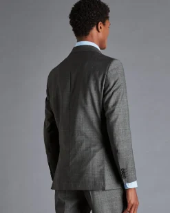 Suit Jackets|Blazers<Charles Tyrwhitt Italian Luxury Prince of Wales Check Suit Jacket - Grey