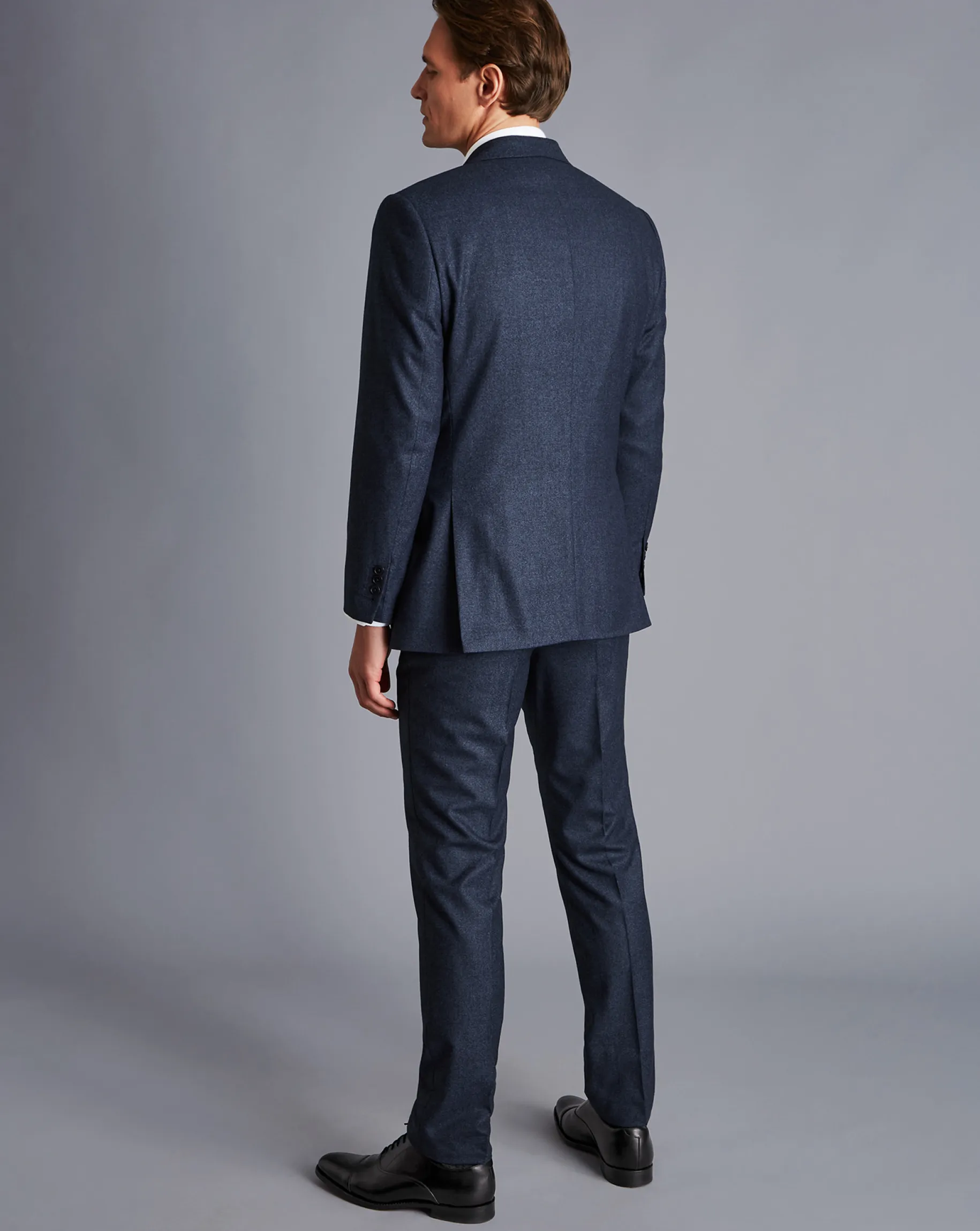 Suit Jackets|Blazers<Charles Tyrwhitt Italian Luxury Stretch Flannel Suit Jacket - Dark Blue