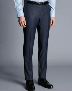Seasonal Looks|Suit Pants<Charles Tyrwhitt Italian Luxury Suit Pants - Denim Blue