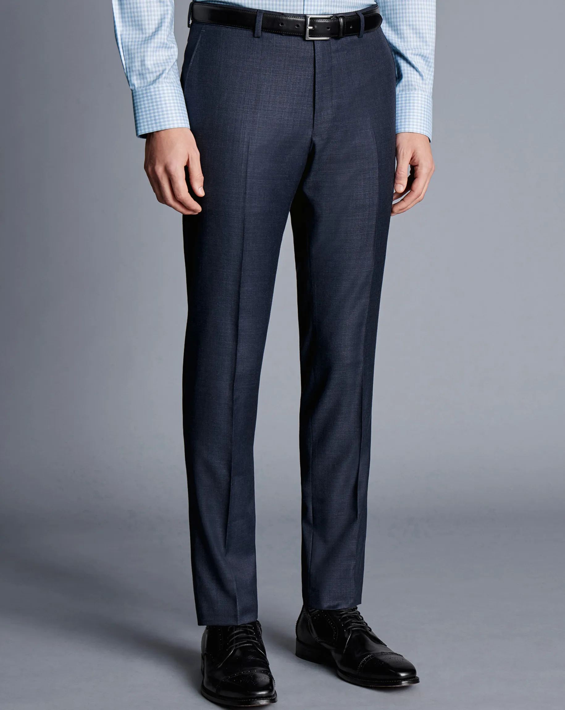 Seasonal Looks|Suit Pants<Charles Tyrwhitt Italian Luxury Suit Pants - Denim Blue