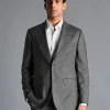 Suit Jackets|Blazers<Charles Tyrwhitt Italian Luxury Textured Suit Jacket - Light Grey