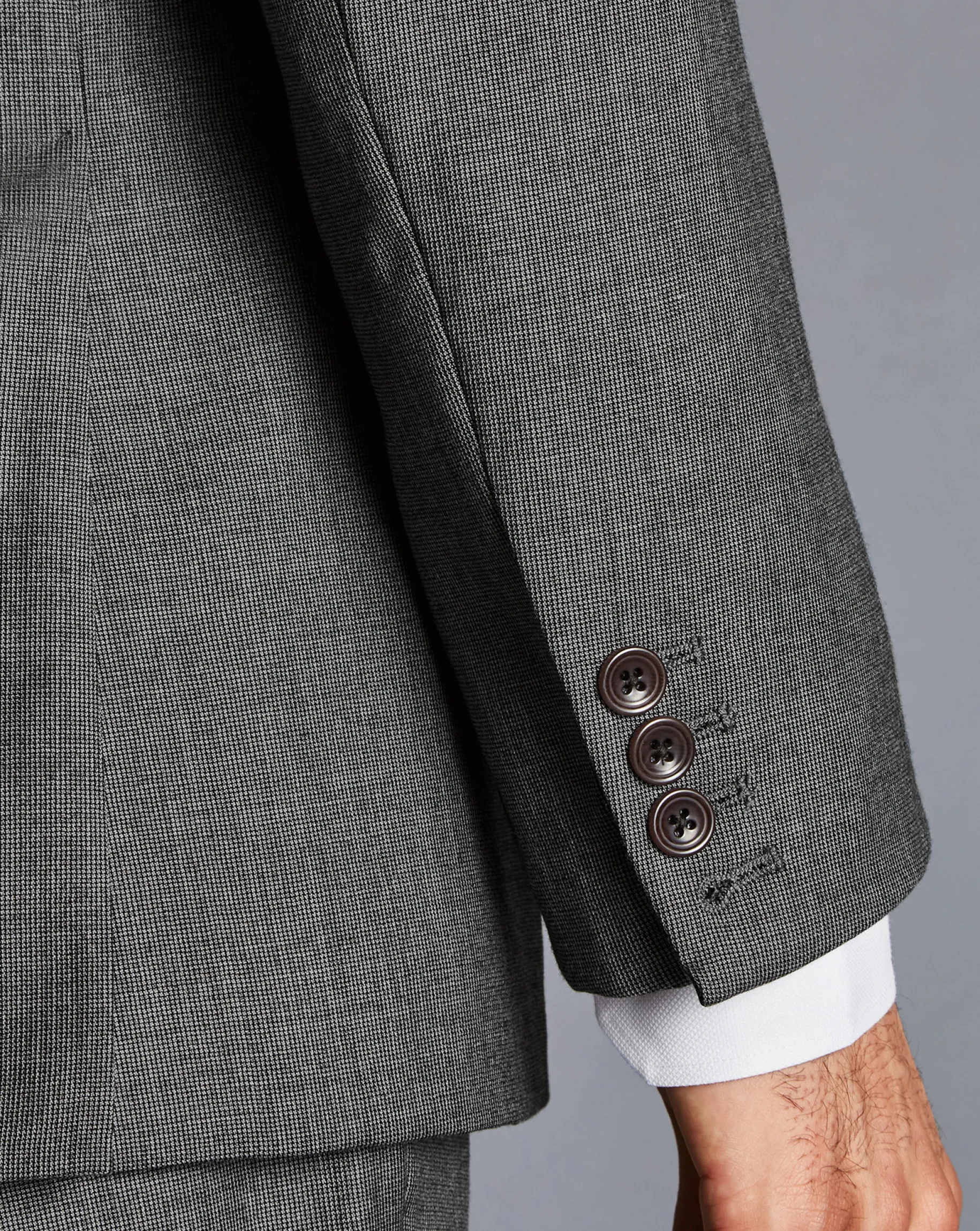 Suit Jackets|Blazers<Charles Tyrwhitt Italian Luxury Textured Suit Jacket - Light Grey