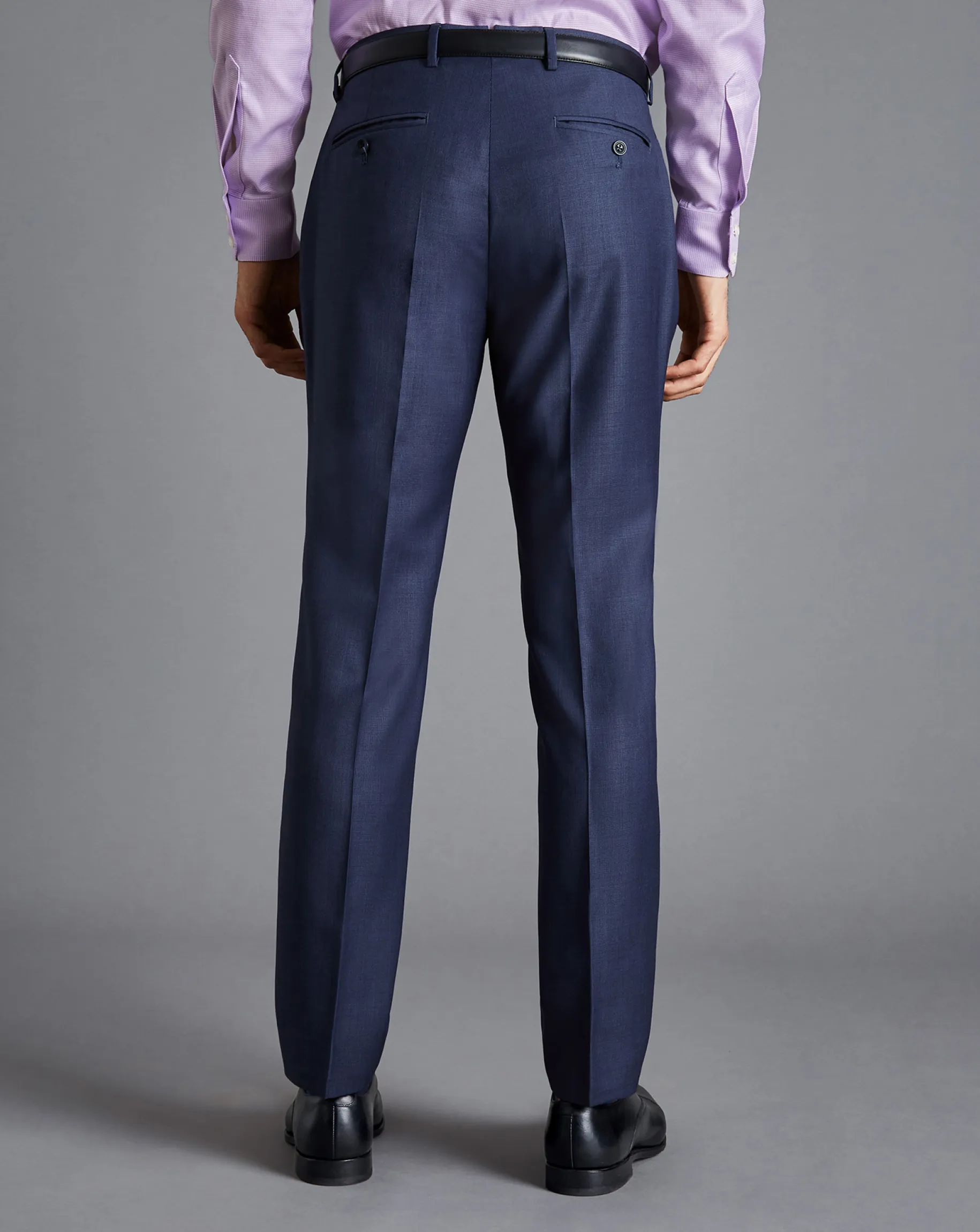 Suit Pants|Pants & Shorts<Charles Tyrwhitt Italian Luxury Textured Suit Pants - Indigo Blue