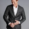 Suit Jackets|Blazers<Charles Tyrwhitt Italian Luxury Windowpane Suit Jacket - Grey