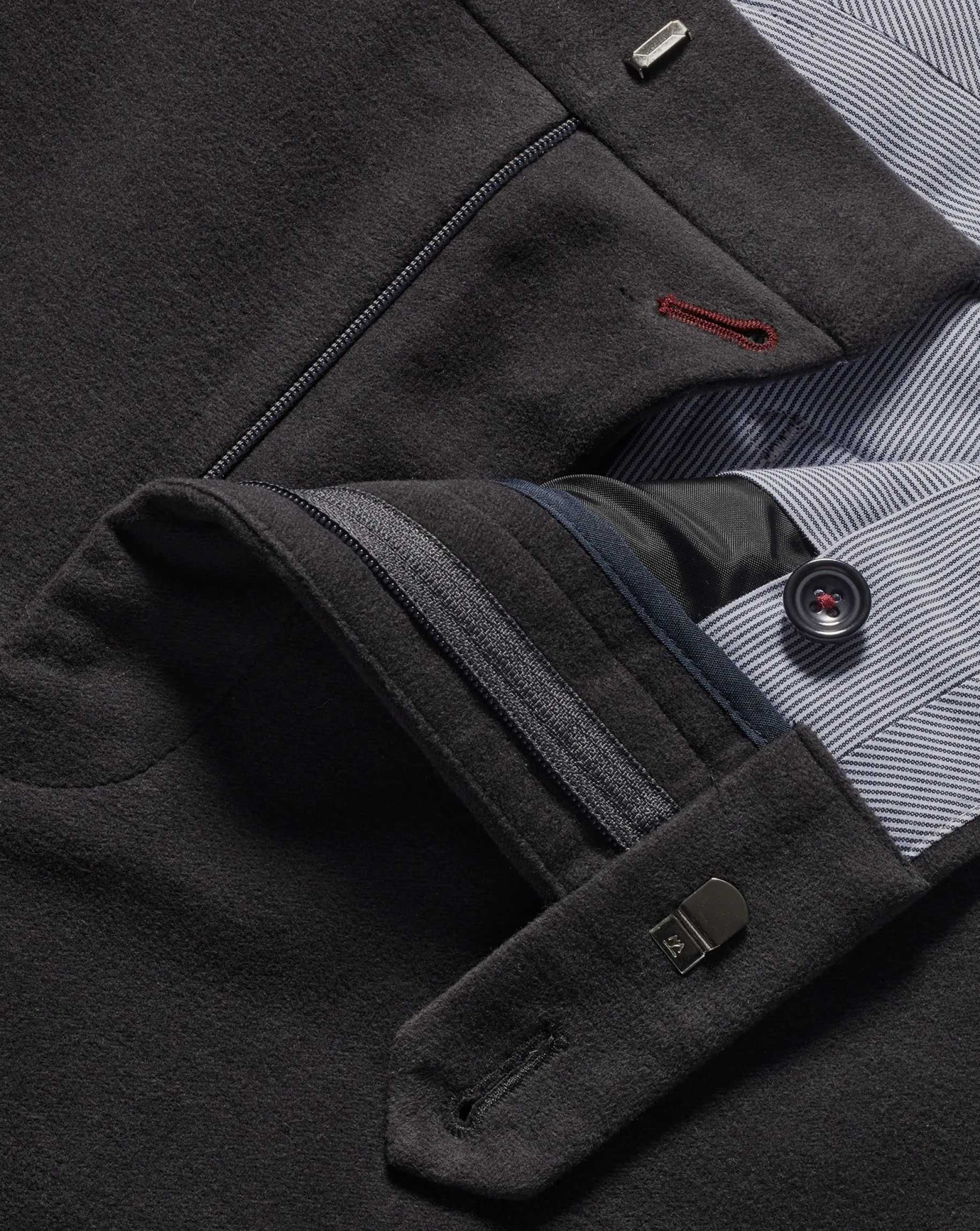 Pants & Shorts<Charles Tyrwhitt Italian Moleskin Pants - Dark Grey