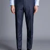 Suit Pants<Charles Tyrwhitt Italian Pindot Suit Pants - Denim Blue