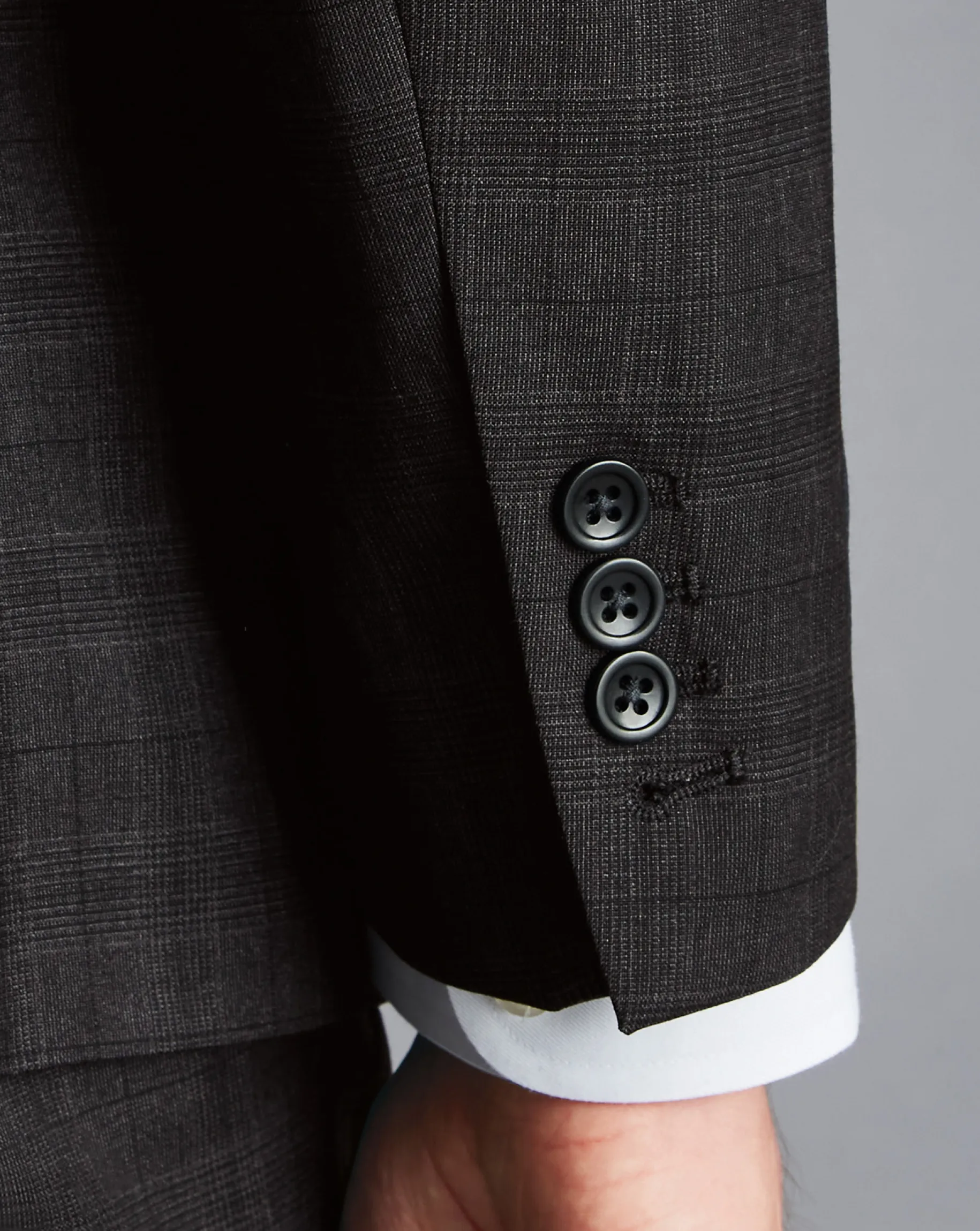 Suit Jackets|Blazers<Charles Tyrwhitt Italian Prince of Wales Check Suit Jacket - Charcoal Grey