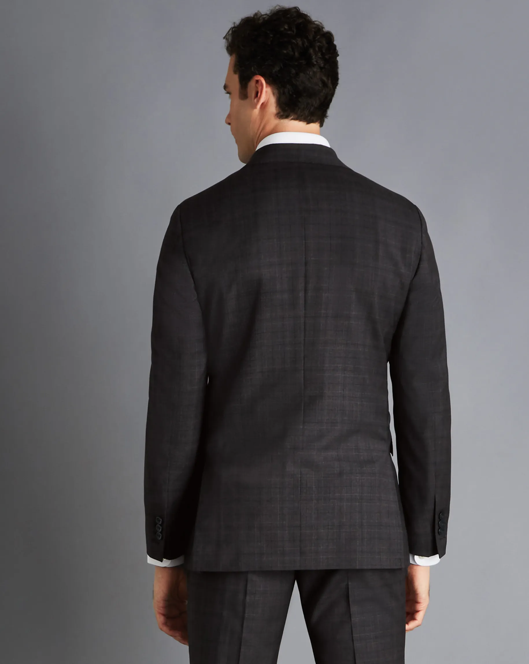 Suit Jackets|Blazers<Charles Tyrwhitt Italian Prince of Wales Check Suit Jacket - Charcoal Grey