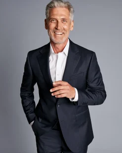 Suit Jackets|Blazers<Charles Tyrwhitt Italian Twill Suit Jacket - Navy