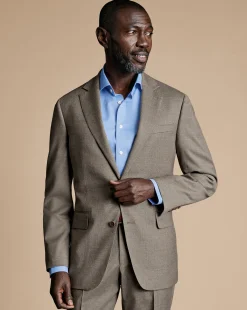 Suit Jackets|Blazers<Charles Tyrwhitt Italian Twill Suit Jacket - Taupe