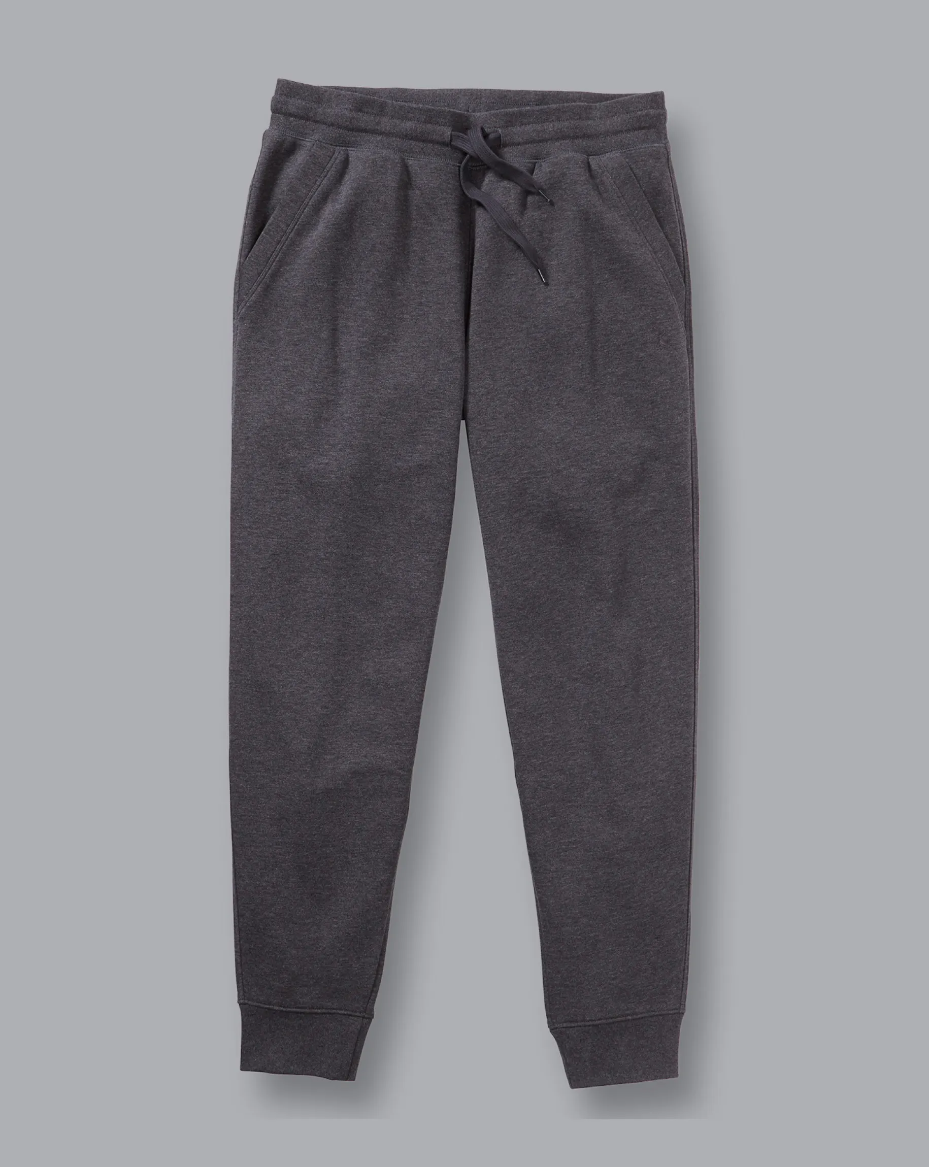 Pants & Shorts<Charles Tyrwhitt Jersey Joggers - Dark Grey Melange