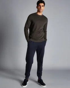 Pants & Shorts<Charles Tyrwhitt Jersey Joggers - Navy