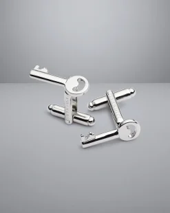 Accessories<Charles Tyrwhitt Key Cufflinks - Silver