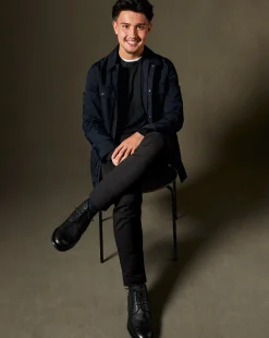 Boots|Black Shoes<Charles Tyrwhitt Leather Brogue Boots - Black