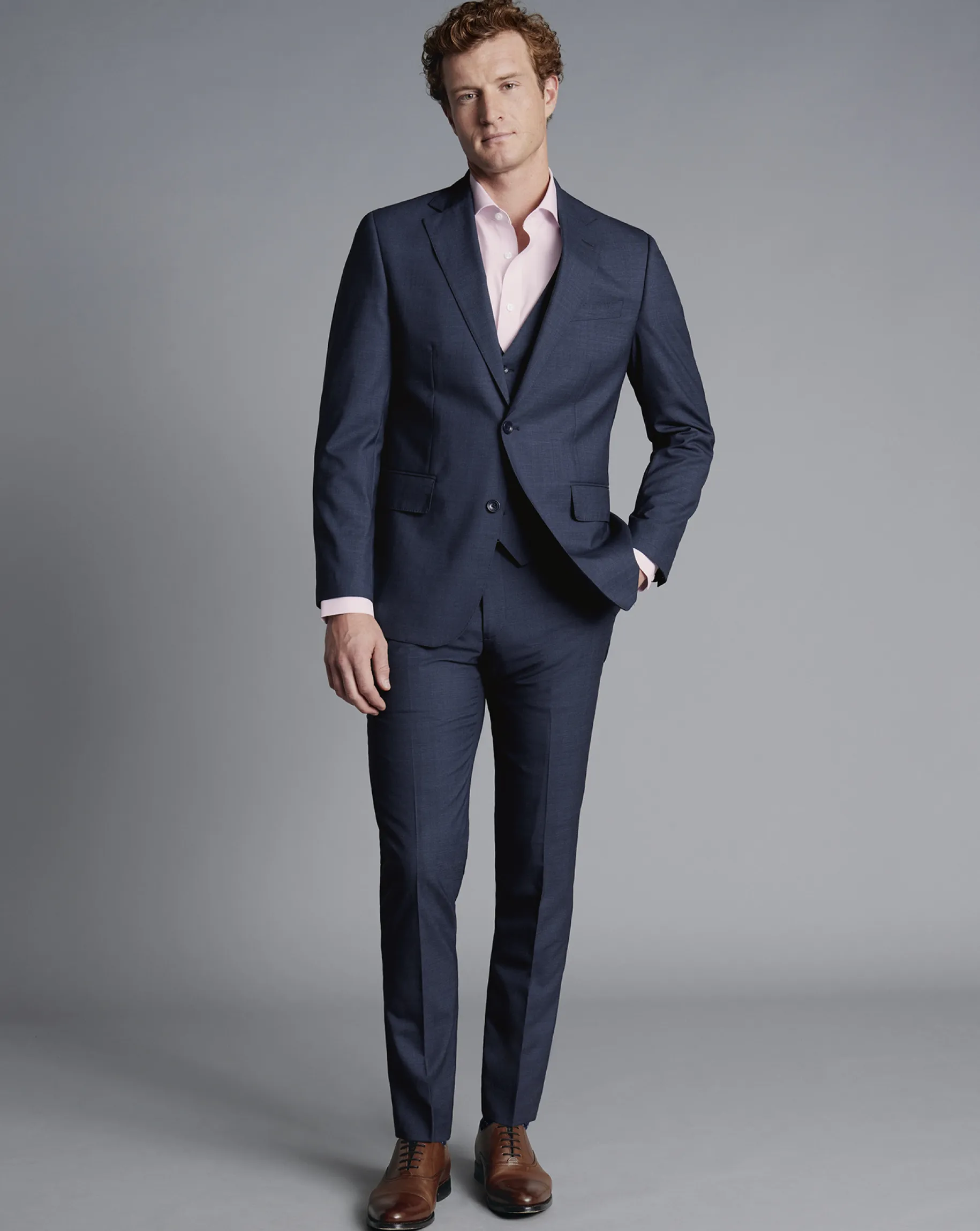 Smart Shoes|Brown Shoes<Charles Tyrwhitt Leather Oxford Shoes - Dark Tan
