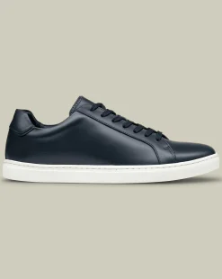 Blue Shoes|Sneakers<Charles Tyrwhitt Leather Sneakers - Navy