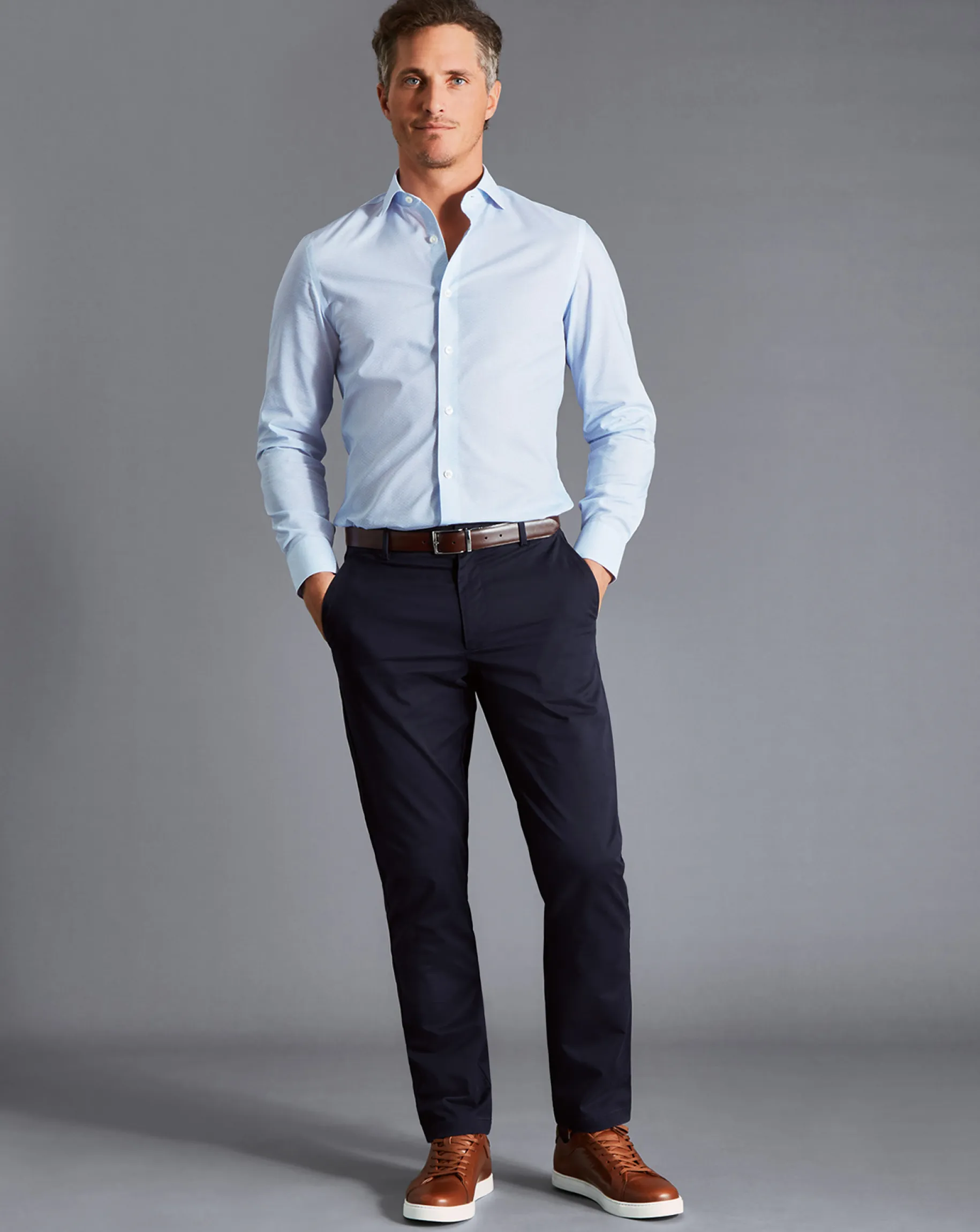 Seasonal Looks|Pants & Shorts<Charles Tyrwhitt Lightweight Pants - Navy