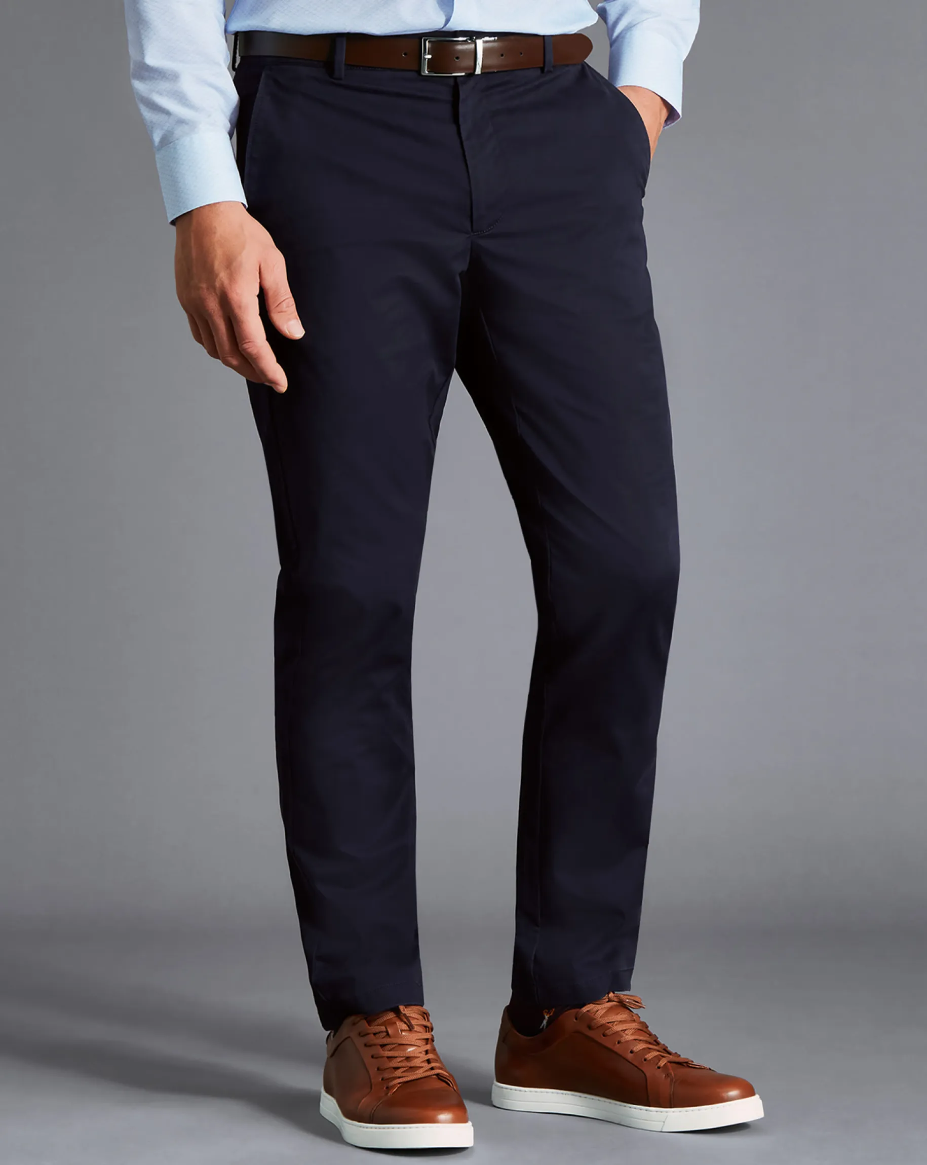 Seasonal Looks|Pants & Shorts<Charles Tyrwhitt Lightweight Pants - Navy