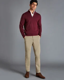 Golf Collection|Pants & Shorts<Charles Tyrwhitt Lightweight Pants - Oatmeal