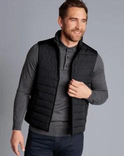 Golf Collection|Vests<Charles Tyrwhitt Lightweight Vest - Black