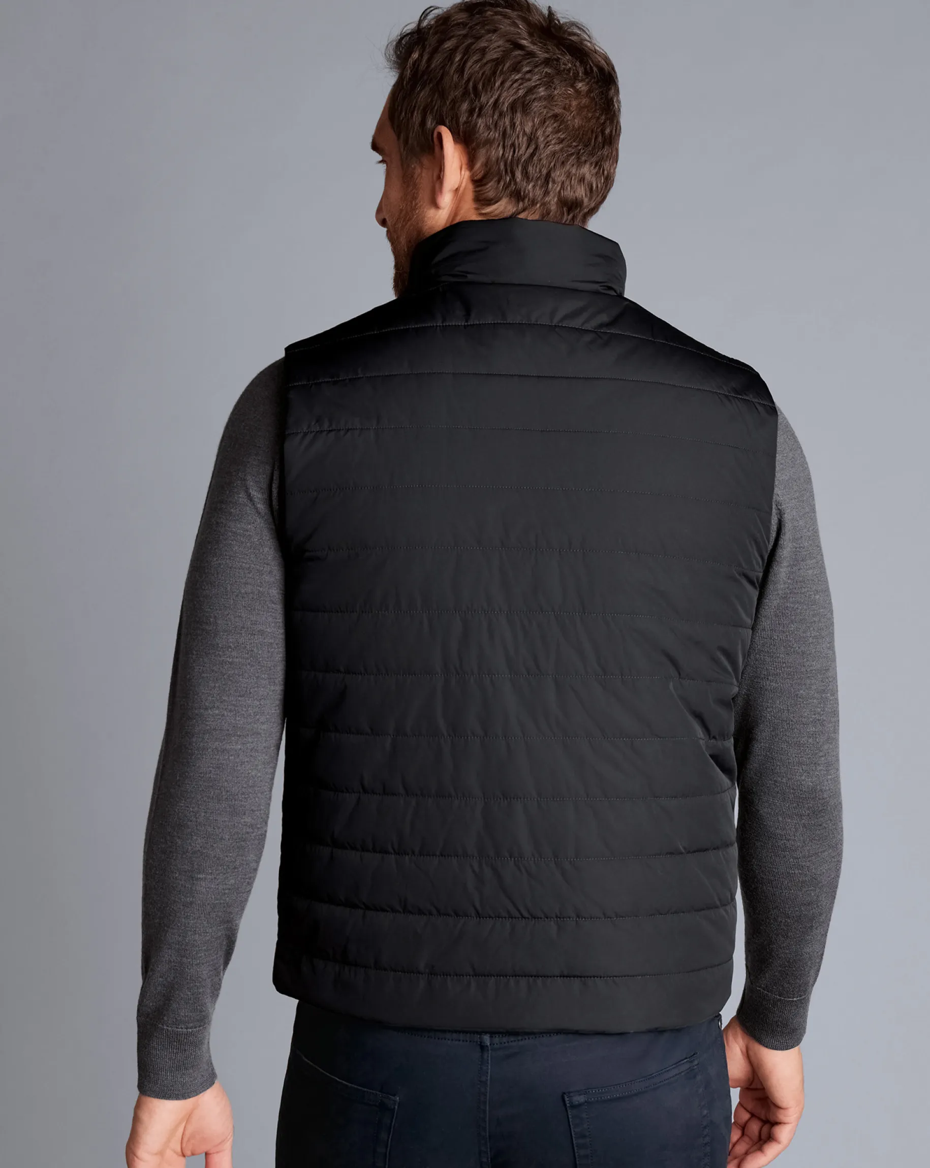 Golf Collection|Vests<Charles Tyrwhitt Lightweight Vest - Black